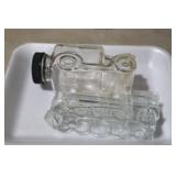 OLD GLASS TRAIN & CAR CANDY CONTAINERS