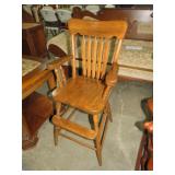 SOLID WOOD CHILDS HIGH CHAIR