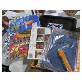 COLL. ADV. TRAY, NASCAR LICENSE PLATES & MISC