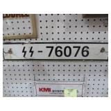 76076 METAL ELECTRIC FENCE SIGN
