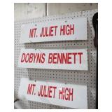 (3) METAL ADV. SIGNS