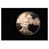 .65 OZ GOLD OVER STERLING SILVER ROUND