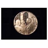 .62 OZ GOLD OVER STERLING SILVER ROUND