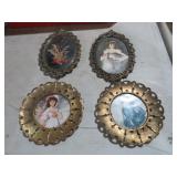 COLL. BRASS FRAMES W/ PHOTOS