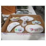 BAVARIA & ENGLISH PORCELAIN TRINKET DISHES