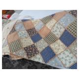 HANDMADE BLOCK KING SZ QUILT