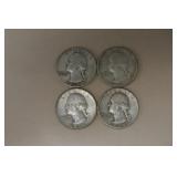 1948 D/S, 1949 P/D WASHINGTON QUARTERS 90%