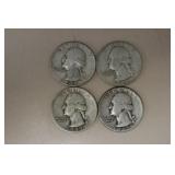 1947 P/D/S, 48 P WASHINGTON QUARTERS 90%