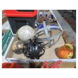 COLL. METAL SPHERES, GLOBES , ROOSTER PITCHER