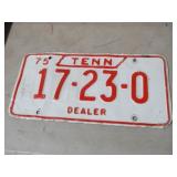 1975 TENN DEALER TAG