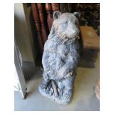 HEAVY CAST IRON BEAR STATUE