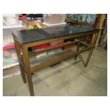 MITCHELL GOLD/ BOB WILLIAMS BLK MARBLE TOP ENTRY T