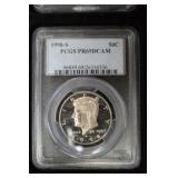 1998 S KENNEDY HALF DOLLAR PCGS PR69DCAM