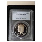 1984 S KENNEDY HALF DOLLAR PCGS PR69DCAM