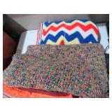 (2) HAND MADE AFAGHANS