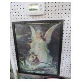 FRAMED VTG GUARDIAN ANGEL POSTER