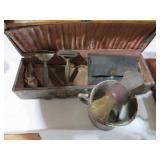 ANTIQUE RAZORS IN BOX & SHAVING BRUSH