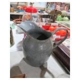 GREY ENAMELWARE WATER PITCHER
