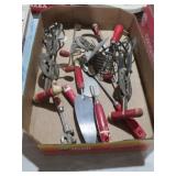 COLL. VTG  RED HANDLE KITCHEN ITEMS