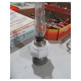VTG MILKGLASS BASE OIL LAMP