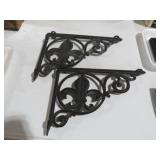 PAIR OF  CATS RION HANGING SHELF BRACKETS