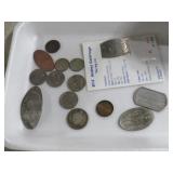 COLLECTION OF VINTAGE COINS SOME SILVER