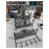 (2) METAL WALL SHELVES