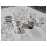 COLLECTION OF VINTAGE SHOT GLASSES