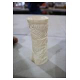 VINTAGE CHINESE HAND CARVED BONE DRAGON DESIGN VAS