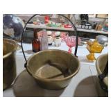 SOLID BRASS BUCKET WITH HANDLE