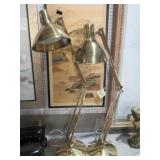 PAIR OF NICE HEAVY BASE ADJUSTABLE TABLE LAMPS