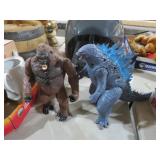 11 ' KONG & GODZILLA  ACTION FIGURES