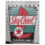 METAL SKY CHIEF TEXACO ADV. SIGN
