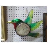 METAL HUMMINGBIRD THERMOMETER