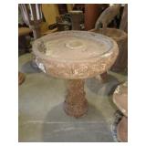 CONCRETE ORNATE BIRDBATH
