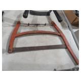 VINTAGE CROSS CUT SAW SAYS PARKER BOYS LABELON IT