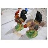 2 NICE PORCELAIN CHICKENS