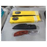 (2) ELK BUCK ROCKY MTN FIXED BLADE KNIVES W/ SHEAT