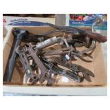 COLL. HAND TOOLS, WRENCHES , BRASS BIT & MISC