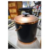 COPPER LIDDED ICE BUCKET