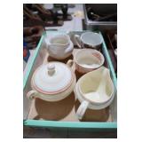ENGLISH IRONSTONE, CREAMER, SUGAR, MISC