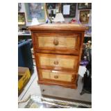 3 DRAWER HANDMADE JEWERLY CHEST