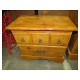 SOLID WOOD 2 DWR NIGHTSTAND