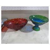 INDIANA GLASS HARVEST GRAPE/ JEANETTE FLORA