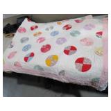 OLD BALL PATTERN HAND STITCH QUILT