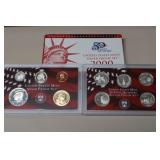 2000 US MINT SILVER PROOF SET