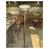 70' TALL METAL GLASS SHADE FLOOR LAMP