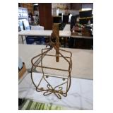 HOLLYWOOD REGENCY WALL SHELF - METAL & GLASS