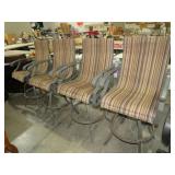 (4) OUTDOOR PATIO SWIVEL BARSTOOLS