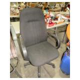 ROLLING & SWIVEL BLACK FABRIC OFFICE CHAIR